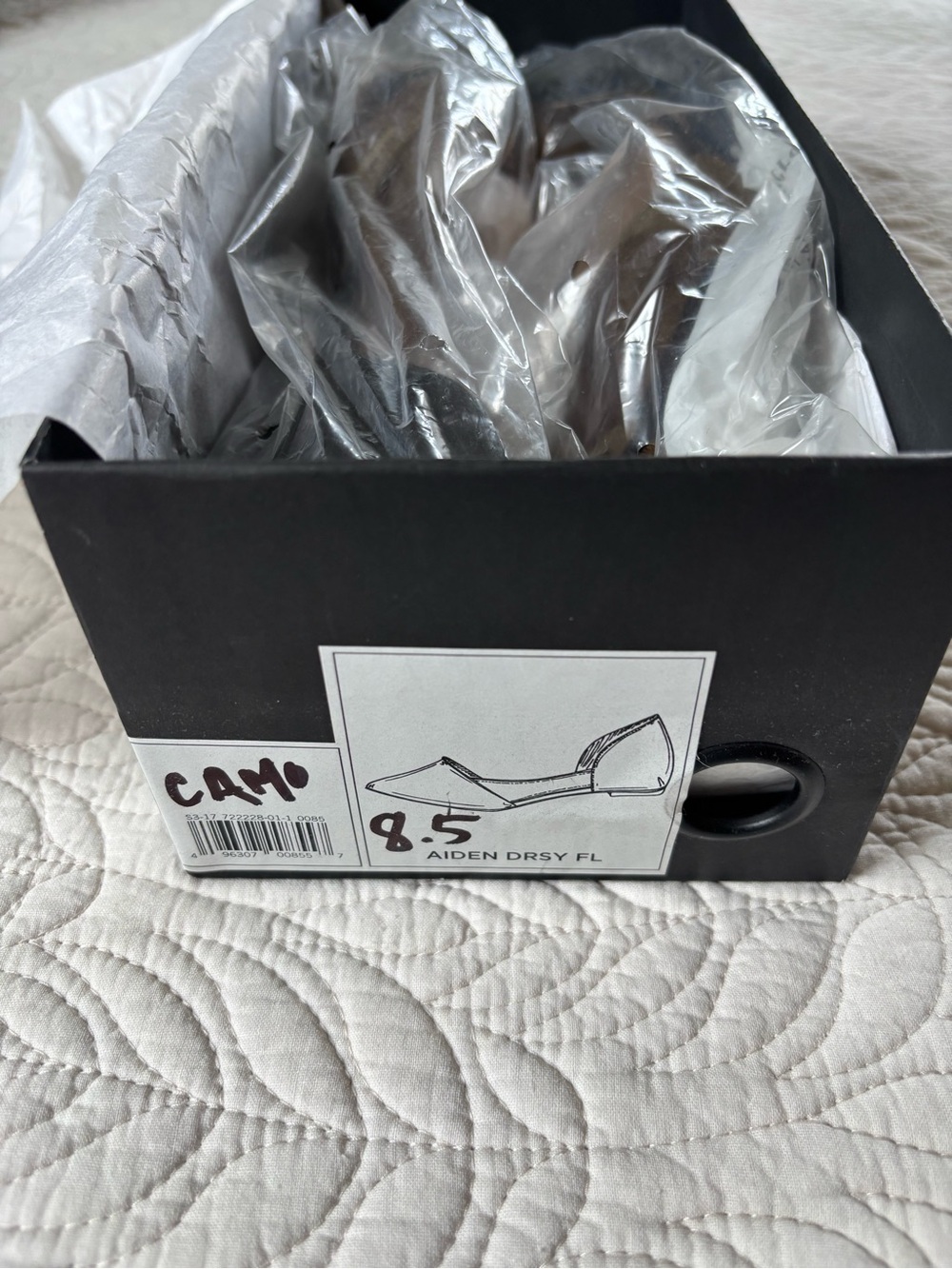 NIB - Banana Republic Calf Hair D’Orsay Camo Flats - Picture 7 of 8